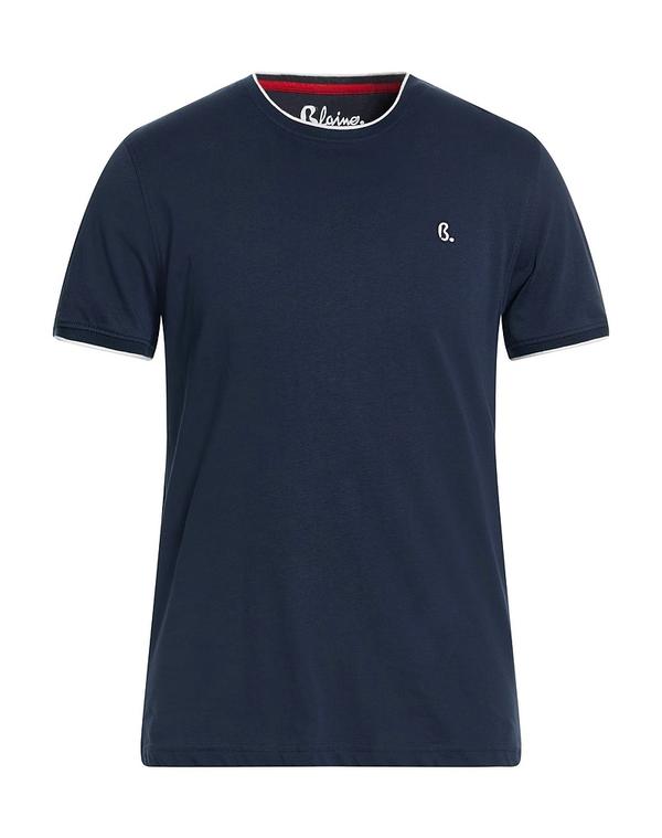 ハーモント & ブレイン メンズ トップス Tシャツ HARMONT & BLAINE ベーシック Tシャツ Midnight Blue ブルー