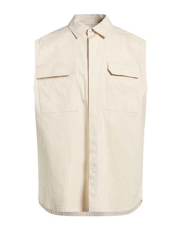 リックオウエンス メンズ トップス シャツ RICK OWENS 無地シャツ Beige ベージュ
