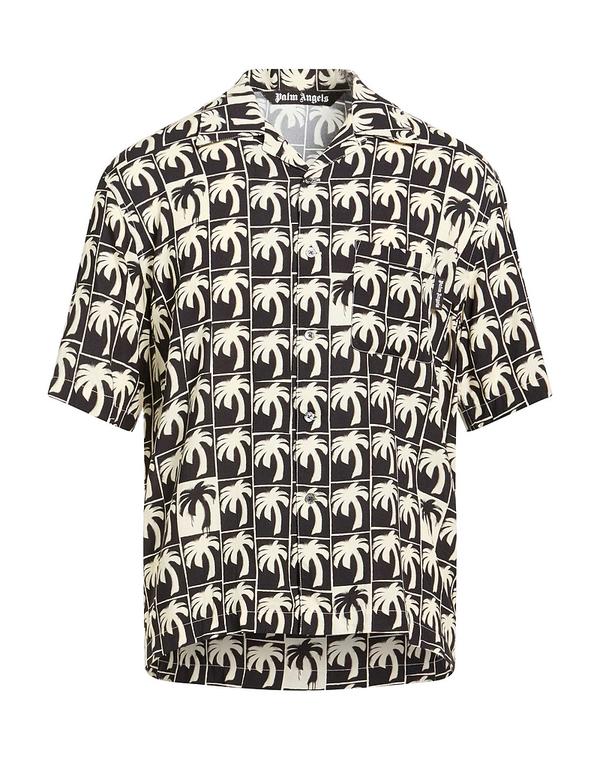 パーム・エンジェルス メンズ トップス シャツ PALM ANGELS 柄入りシャツ Black ブラック