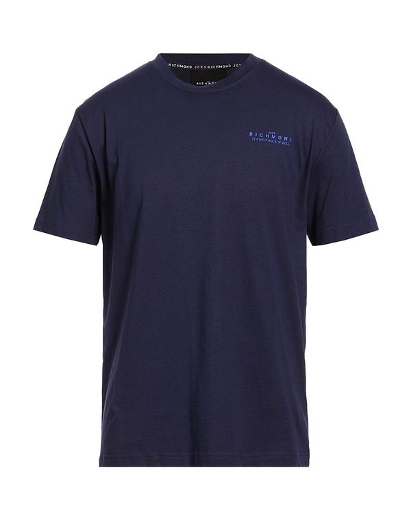 ジョン リッチモンド メンズ トップス Tシャツ JOHN RICHMOND ベーシック Tシャツ Midnight Blue ブルー｜ReVida 店
