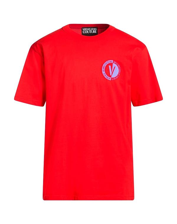 ヴェルサーチ メンズ トップス Tシャツ VERSACE JEANS COUTURE Ｔシャツ Red レッド