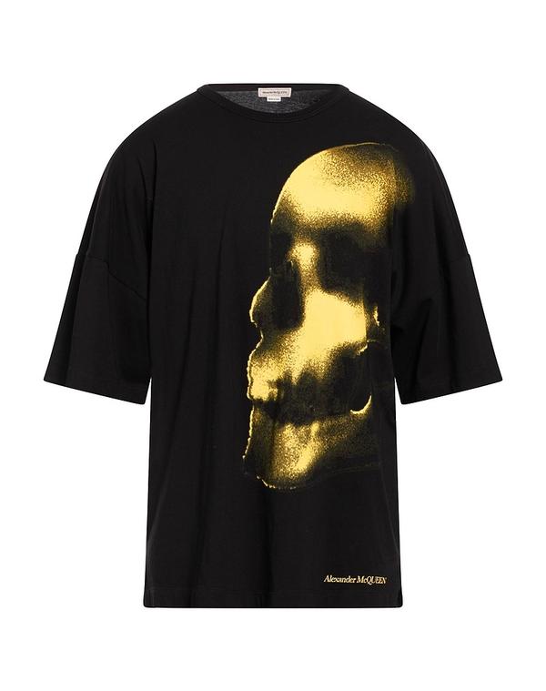 マックイーン メンズ トップス Tシャツ MCQUEEN オーバーサイズ Tシャツ Black ブラック