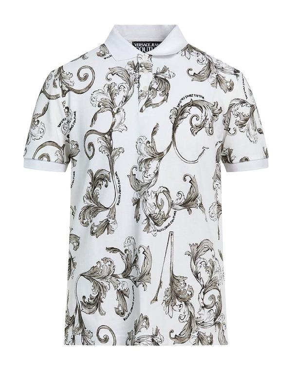 ヴェルサーチ メンズ トップス ポロシャツ VERSACE JEANS COUTURE ポロシャツ White ホワイト