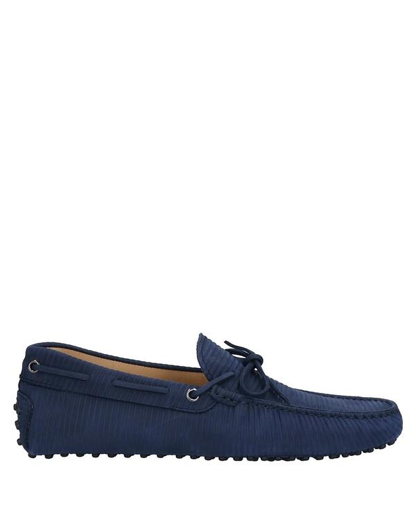 トッズ メンズ シューズ スリッポン・ローファー TOD\u0027S モカシン Blue 青み