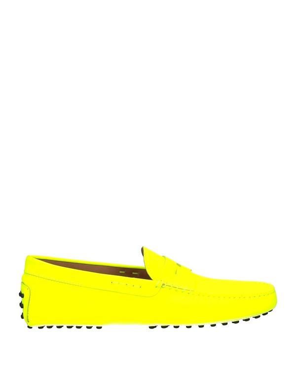 トッズ メンズ シューズ スリッポン・ローファー TOD'S モカシン Yellow イエロー