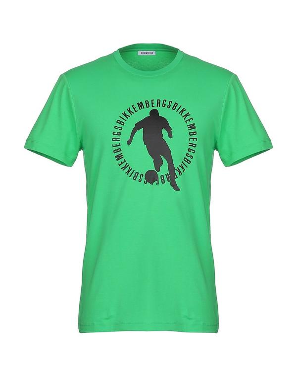ビッケンバーグス メンズ トップス Tシャツ BIKKEMBERGS Ｔシャツ Light Green グリーン