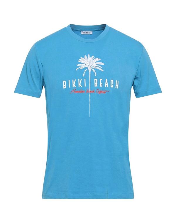 ビッケンバーグス メンズ トップス Tシャツ BIKKEMBERGS Ｔシャツ Azure Blue ブルー｜ReVida 店