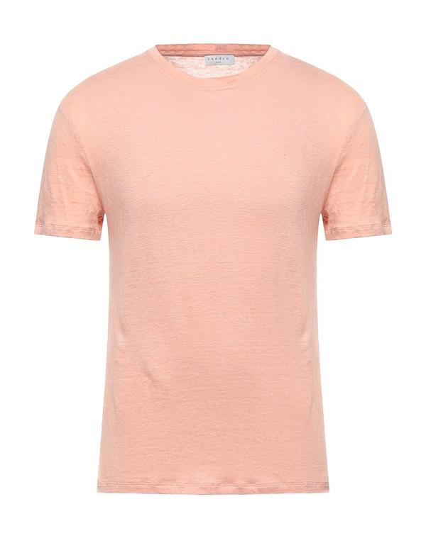 サンドロ メンズ トップス Tシャツ SANDRO Ｔシャツ Pale Pink ピンク