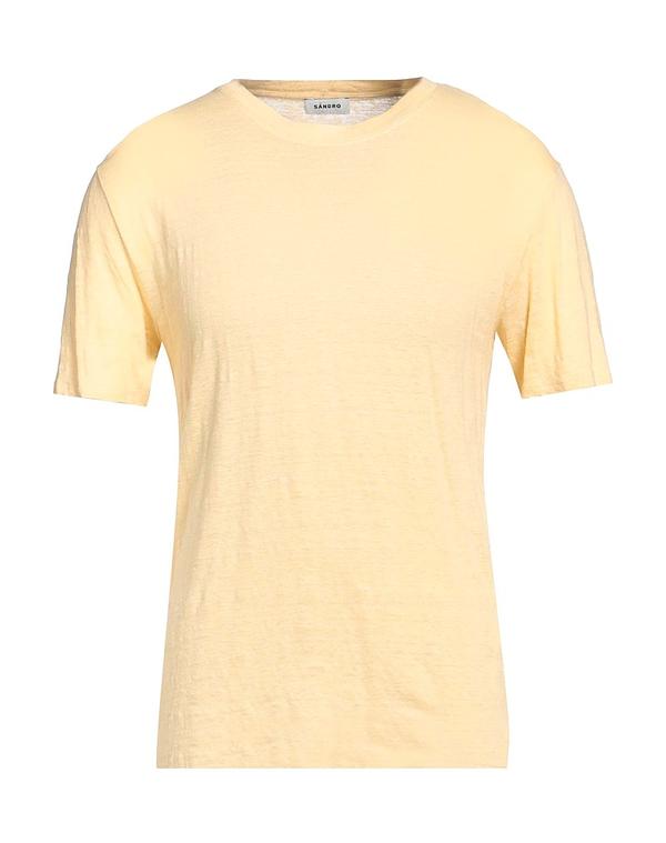 サンドロ メンズ トップス Tシャツ SANDRO Tシャツ Yellow イエロー|ReVida 店