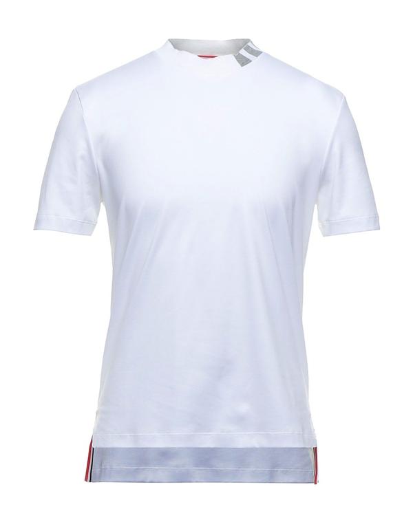 トムブラウン メンズ トップス Tシャツ THOM BROWNE Ｔシャツ White ホワイト