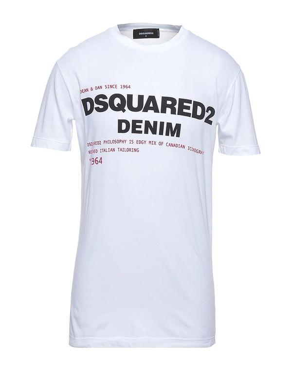 ディースクエアード メンズ トップス Tシャツ DSQUARED2 Tシャツ White ホワイト|ReVida 店