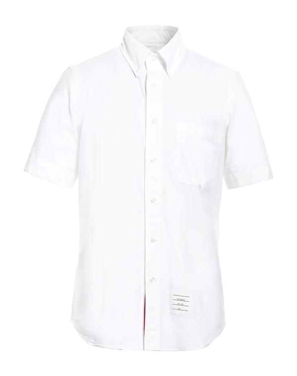 トムブラウン メンズ トップス シャツ THOM BROWNE 無地シャツ White ホワイト