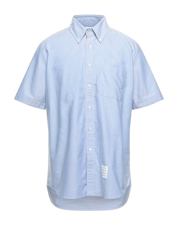 トムブラウン メンズ トップス シャツ THOM BROWNE 無地シャツ Sky Blue ブルー