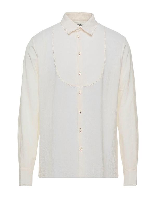 ユマ ワン メンズ トップス シャツ UMA WANG 無地シャツ Ivory アイボリー