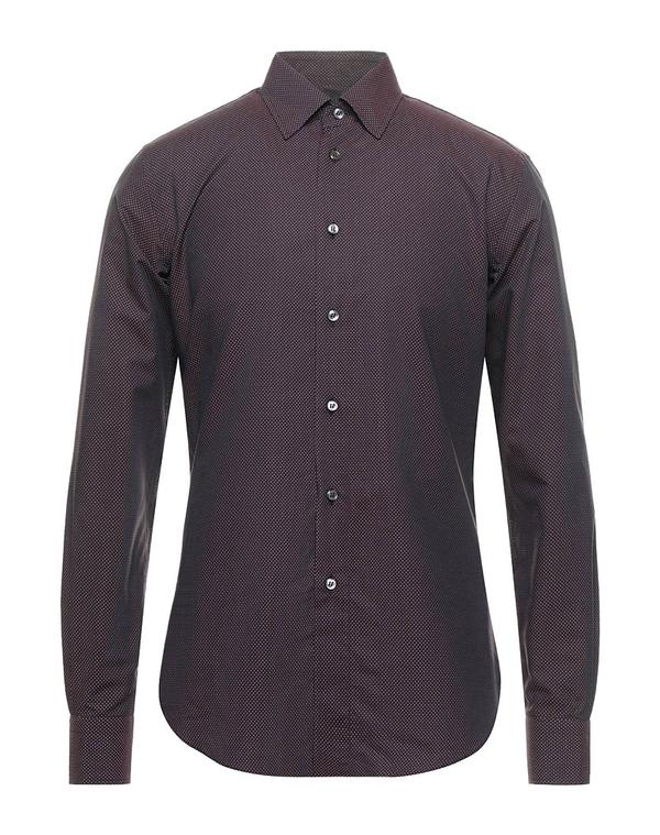 ブリオーニ メンズ トップス シャツ BRIONI 柄入りシャツ Burgundy バーガンディ