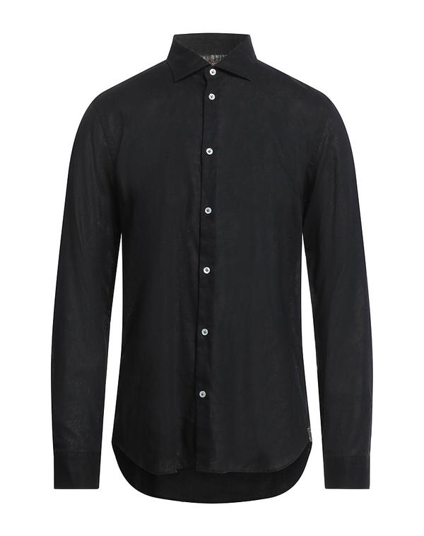マニュエル リッツ メンズ トップス シャツ MANUEL RITZ 無地シャツ Black ブラック