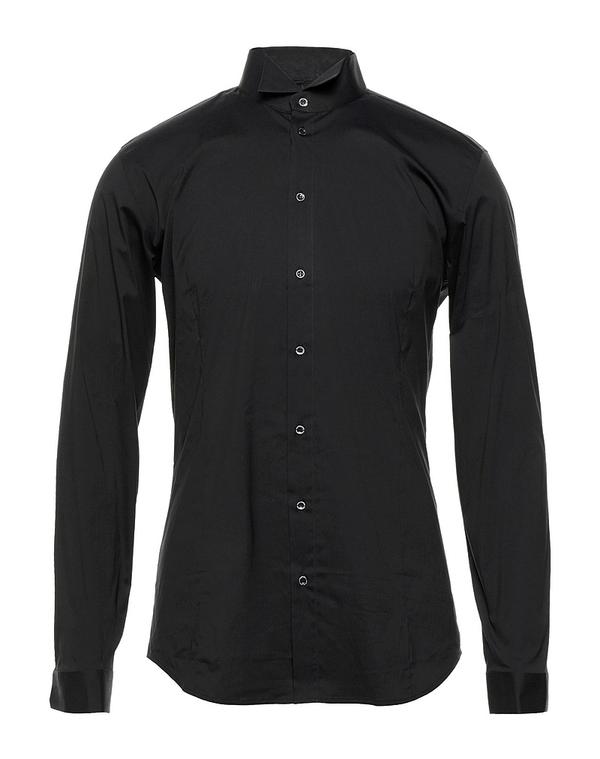 パトリツィア ペペ メンズ トップス シャツ PATRIZIA PEPE 無地シャツ Black ブラック 21,885円