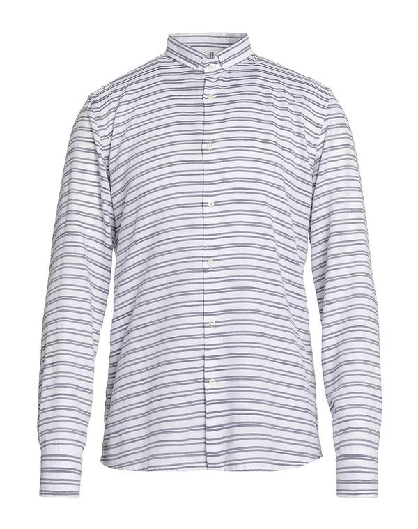 差しつかえる十一 メンズ トップス プルオーバー BL.11 BLOCK ELEVEN 縞模様柄プルオーバー White 白いこと