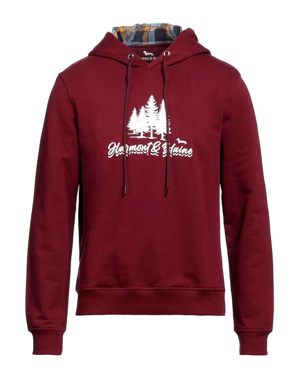 ハーモント & ブレイン メンズ アウター パーカー・スウェット HARMONT & BLAINE スウェット Burgundy バーガンディ