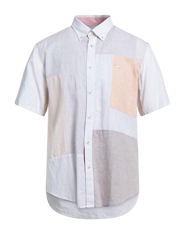 ハーモント \u0026 知恵袋 メンズ トップス プルオーバー HARMONT \u0026 BLAINE 縞模様柄プルオーバー White 白いこと