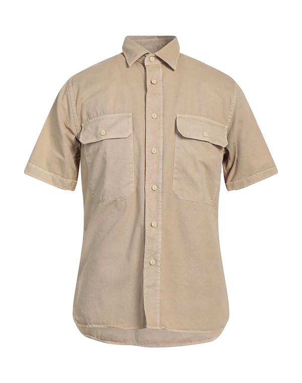 ザカス メンズ トップス シャツ XACUS 無地シャツ Beige ベージュ｜ReVida 店