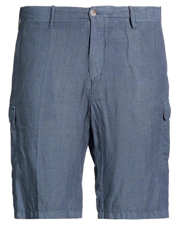 フェデーリ メンズ ボトムス ハーフパンツ・ショーツ FEDELI ショートパンツ＆バミューダパンツ Blue Gray グレー