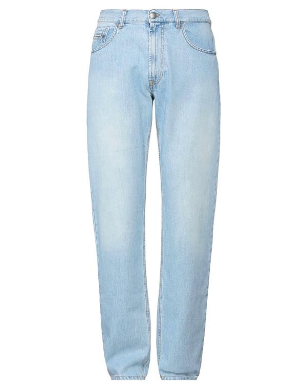 ビッケンバーグス メンズ ボトムス デニムパンツ BIKKEMBERGS ストレートレッグ Blue ブルー