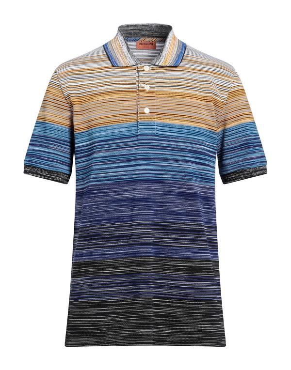  ミッソーニ メンズ ポロシャツ トップス Polo shirt Azure

