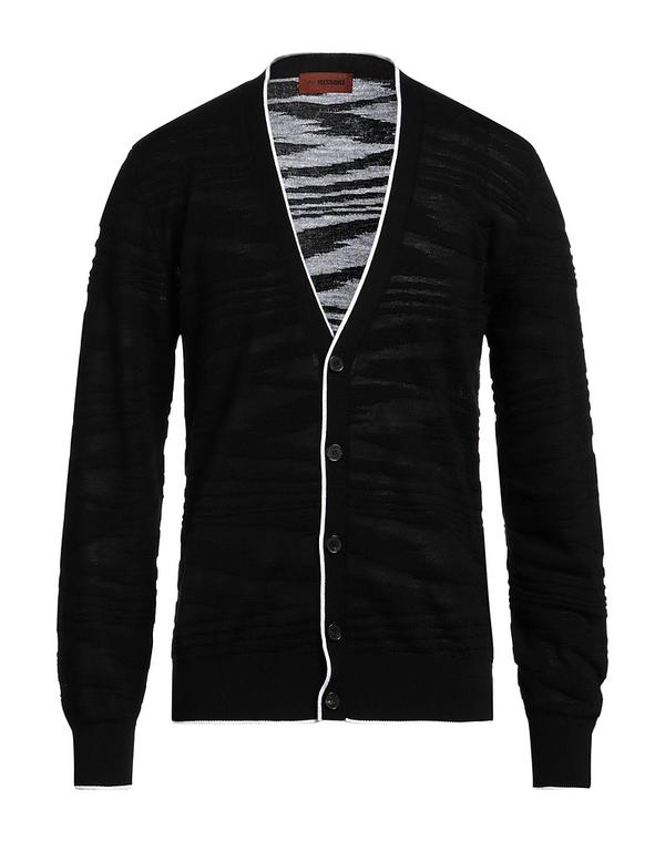 ミッソーニ メンズ アウター ジレー MISSONI ジレー Black 黒いこと