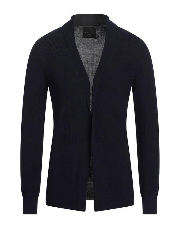 ロベルトコリーナ メンズ アウター カーディガン ROBERTO COLLINA カーディガン Midnight Blue ブルー