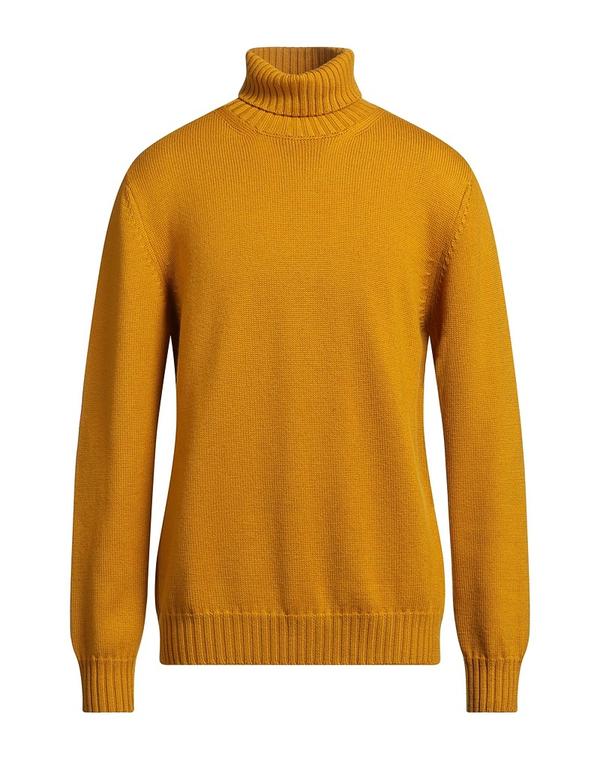 アルファス テューディオ メンズ アウター ニット・セーター ALPHA STUDIO タートルネック Mustard マスタード