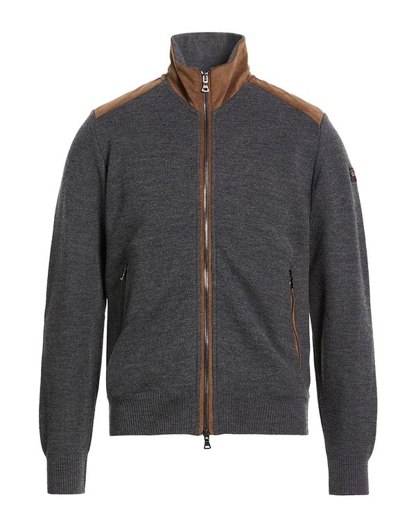 ポールアンドシャーク メンズ アウター カーディガン PAUL & SHARK ファスナー付きニット Gray グレー