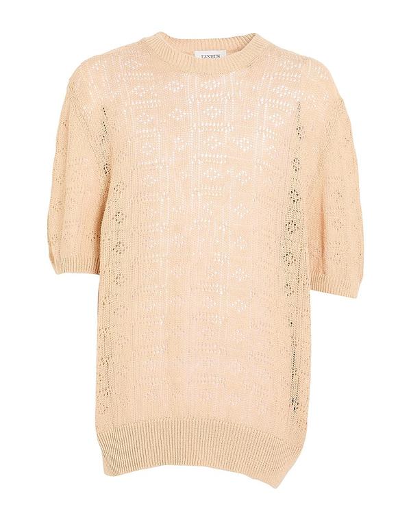 ラネウス メンズ トップス シャツ LANEUS プルオーバー Beige ベージュ