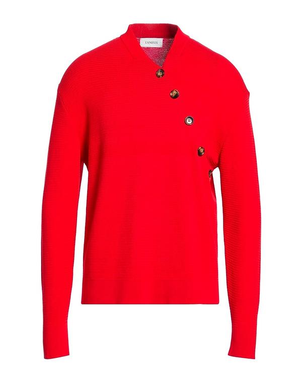 ラネウス メンズ トップス シャツ LANEUS プルオーバー Red レッド