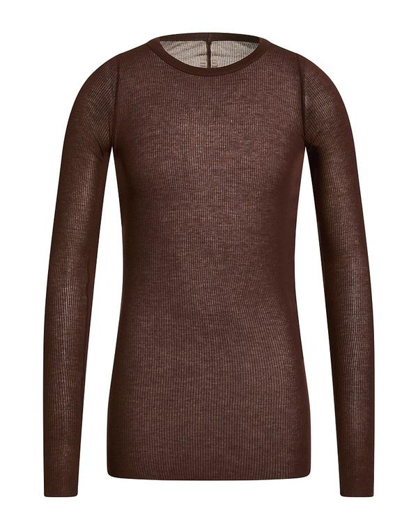 リックオウエンス メンズ トップス シャツ RICK OWENS プルオーバー Chocolate Brown ブラウン