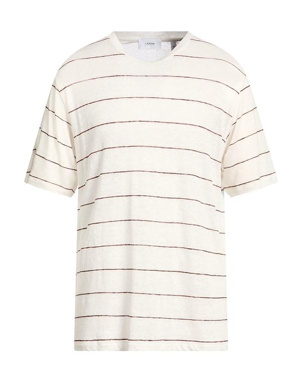 ラルディーニ メンズ トップス Tシャツ LARDINI Ｔシャツ Off White オフホワイト