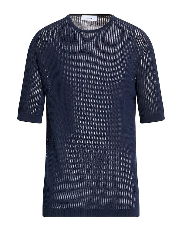 ラルディーニ メンズ トップス シャツ LARDINI プルオーバー Navy ネイビー