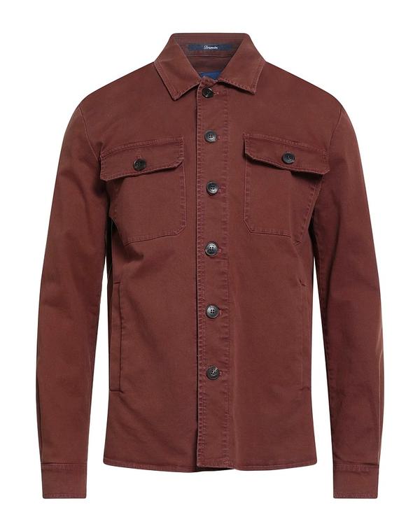 ドルモア メンズ トップス シャツ DRUMOHR 無地シャツ Chocolate Brown ブラウン