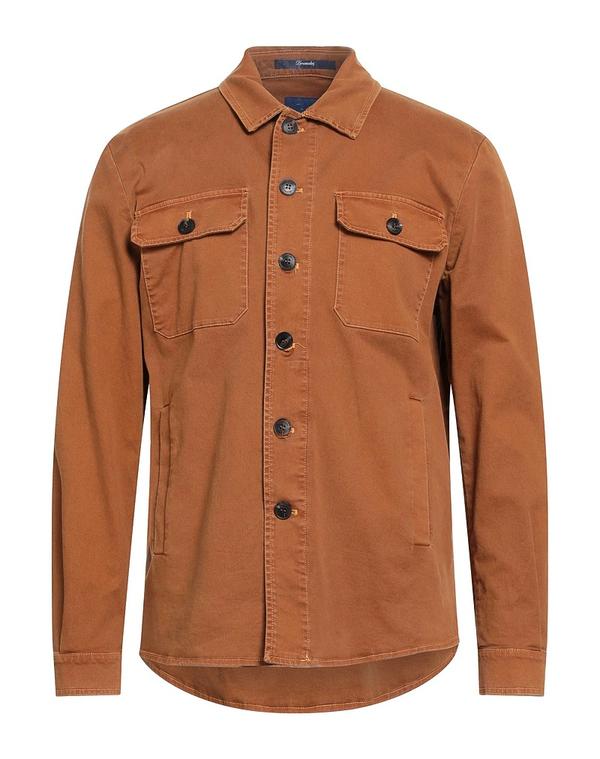 ドルモア メンズ トップス シャツ DRUMOHR 無地シャツ Brown ブラウン