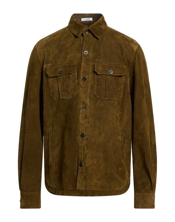 ボリオリ メンズ トップス シャツ BOGLIOLI 無地シャツ Military Green グリーン