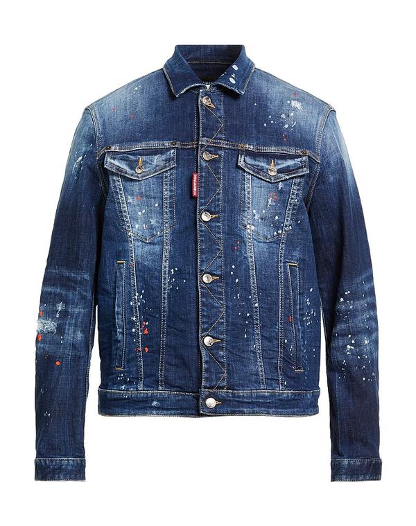 ディースクエアード メンズ アウター ジャケット・ブルゾン DSQUARED2 デニムブルゾン Blue ブルー