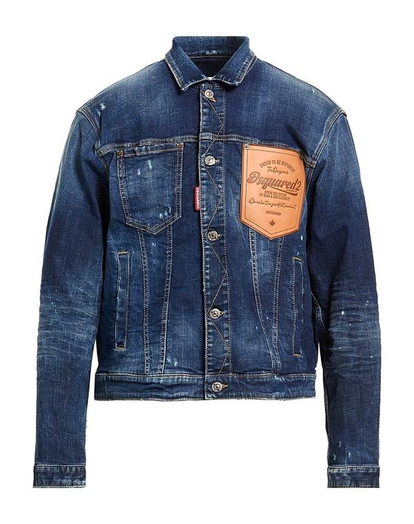 ディースクエアード メンズ アウター ジャケット・ブルゾン DSQUARED2 デニムブルゾン Blue ブルー
