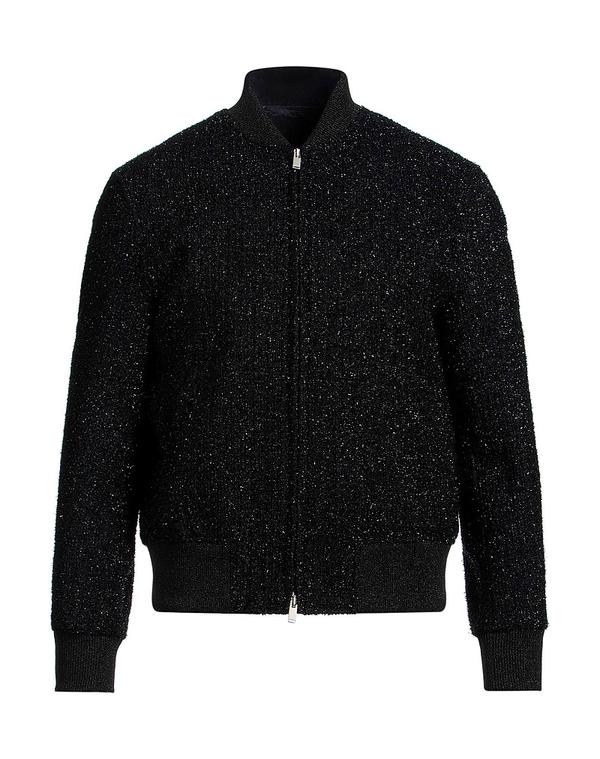 ラルディーニ メンズ アウター ジャケット・ブルゾン LARDINI ブルゾン Black ブラック