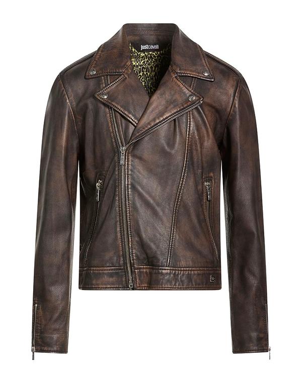 ジャストカバリ メンズ アウター ジャケット・ブルゾン JUST CAVALLI ブルゾン Dark Brown ブラウン