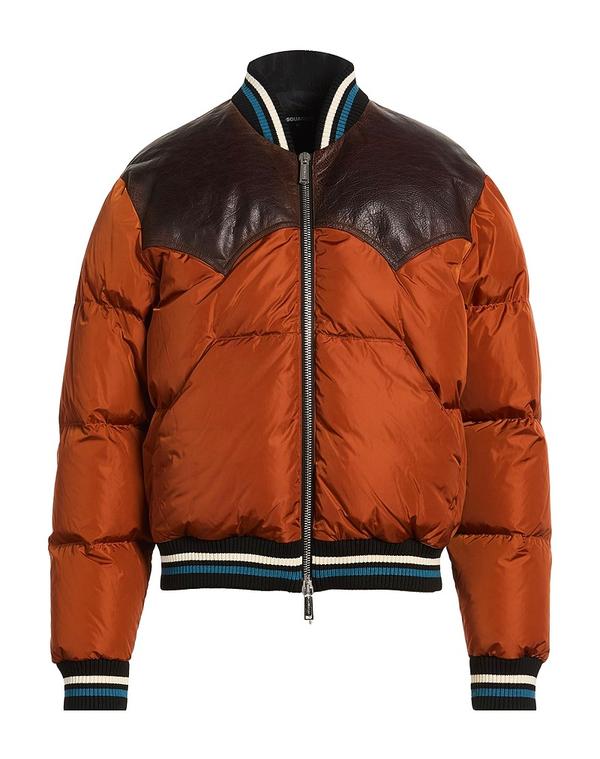 ディースクエアード メンズ アウター ジャケット・ブルゾン DSQUARED2 パファージャケット Reddish Brown ブラウン