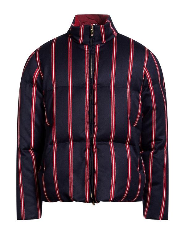 トム赤銅色 メンズ アウター 上衣・上衣 THOM BROWNE パファージャケット Navy 米国海軍