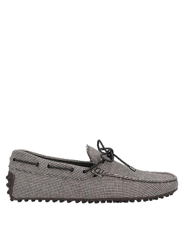 トッズ メンズ シューズ スリッポン・ローファー TOD'S モカシン Gray グレー