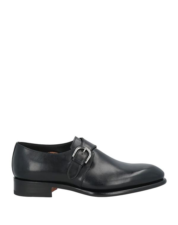 サントーニ メンズ シューズ スリッポン・ローファー SANTONI モカシン Black 黒いこと