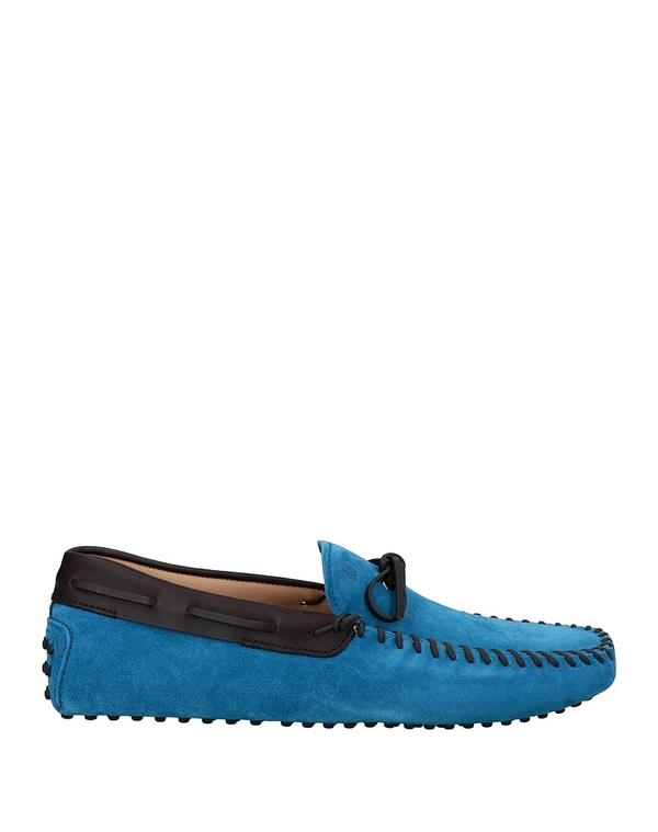 トッズ メンズ シューズ スリッポン・ローファー TOD'S モカシン Pastel Blue ブルー
