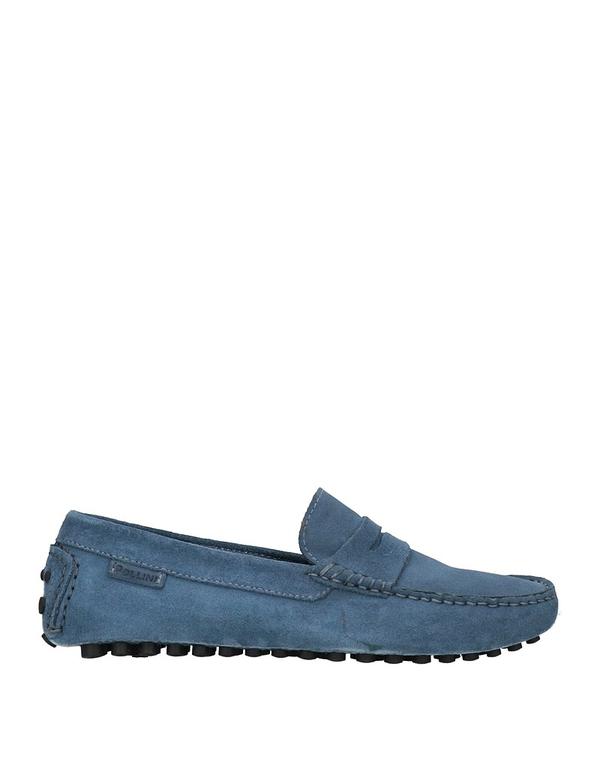 ポリーニ メンズ シューズ スリッポン・ローファー POLLINI モカシン Pastel Blue ブルー